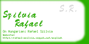 szilvia rafael business card